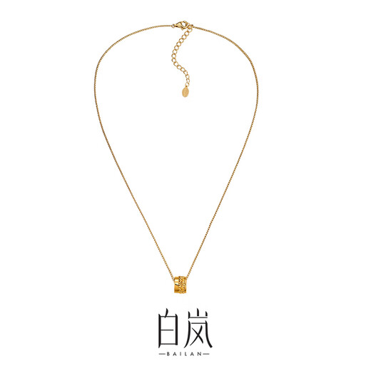 Bai Lan Harvest Necklace 925 Silver Exquisite Design Clavicle Chain High-end Female Niche Birthday Gift for Wife Harvest Necklace