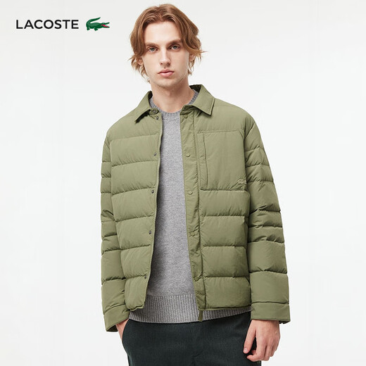 Crocodile French Crocodile Jacket Autumn Men's Lapel Goose Down Jacket | BH0709 Light Gray S