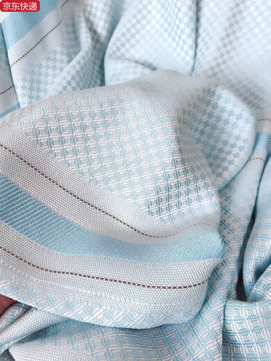 Sanqihu Baby Ice Silk Blanket Bamboo Fiber Baby Summer Cold Sensing Air Conditioning Towel Quilt Cool Thin Sheet Newborn Toddler Ocean Star Blue 120*160 Ocean Star Blue 120*160