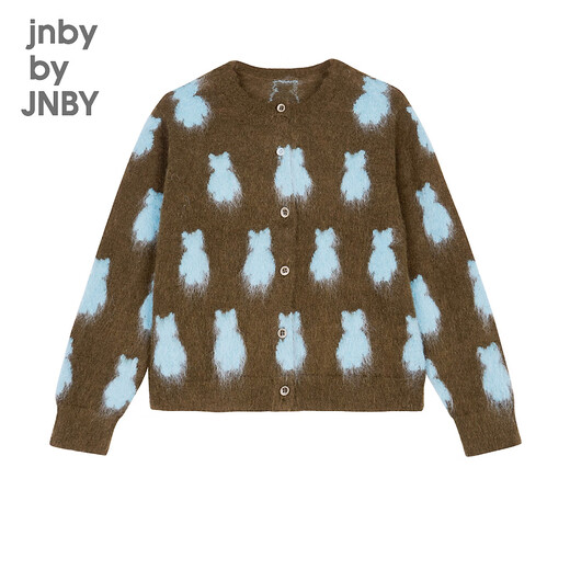 Jnby by JNBY Parent-child clothing Jiangnan Buyi children's clothing autumn sweater jacket non-sticking boys and girls 1N9310160 319 military green 170 cm (different styles for adults)