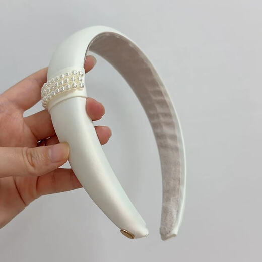 Sangma Zhao Lusi's same style hairband, simple pearl high skull hairpin, face wash, facial mask, hair pressure headband, temperament hair accessory