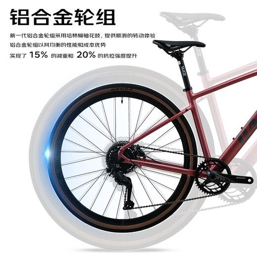 CAMP GX300 Rennrad, flacher Lenker, umfassender Offroad-Rahmen aus Aluminiumlegierung, 9-Gang-Ölscheibe, Shimano-Getriebe, Fahrrad, mattgrün, 425 Yards, 700 c