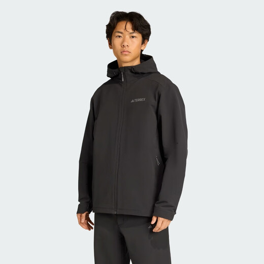 Adidas Men's Outdoor Series MT WP SFTS JKT Jacket JV6233 Black XL