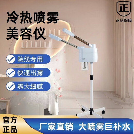 OCDREDY hot and cold dual spray machine facial steamer beauty instrument cold spray hot spray hydration device beauty salon hot spray facial humidifier white dual-tube hot and cold spray + intelligent timing