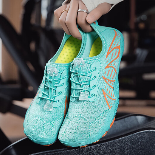 River tracing shoes, summer men's and women's snorkeling shoes, yoga beach non-slip speed interference water shoes, adult outdoor Shuoxi shoes L8201 Moonlight 42