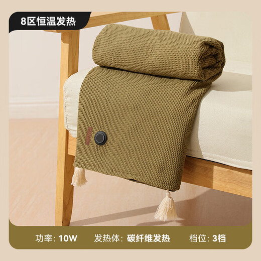 Pupan German quality Christmas limited Yuntang USB electric heating blanket to cover legs and shawl for girlfriend home heating blanket office 1 exported to Germany deep forest green graphene electric heating