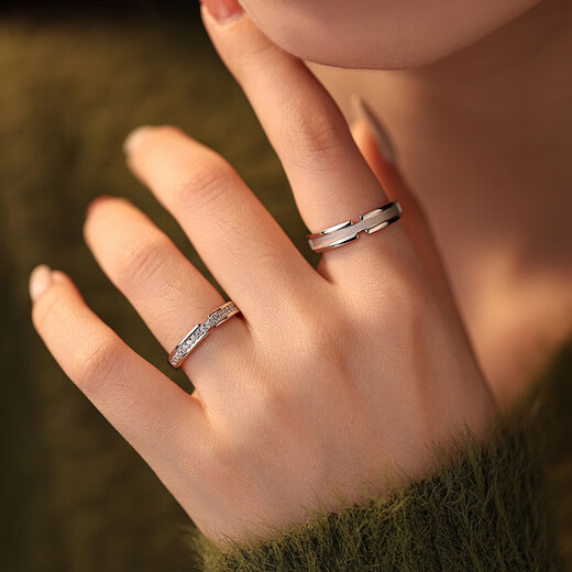 MZMZ platinum ring men's pt950 platinum engagement diamond ring, versatile and fashionable Valentine's Day birthday gift for girlfriend, local warehouse/next day delivery - light luxury, perfect match, living ring for men