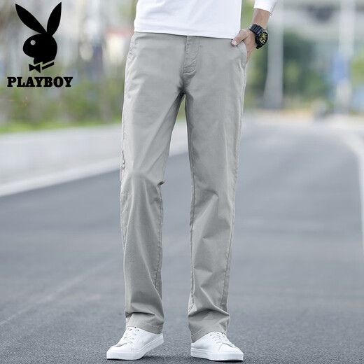 Playboy (PLAYBOY) Casual Pants Men's 2025 Autumn and Winter Pants Men's Loose Straight Men's Pants Business Korean Style Trendy Men's Clothing