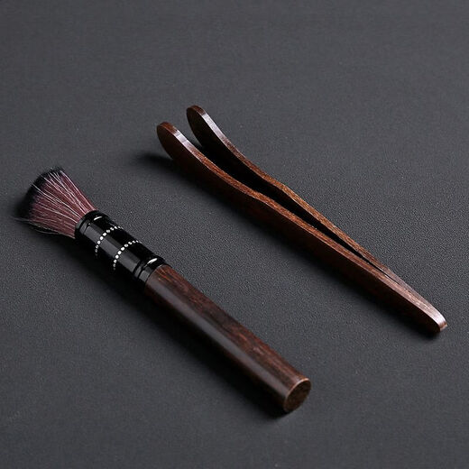 Meikejie Kung Fu solid wood tea clip, tea clip, tea cup clip, tweezers, ebony cup clip, tea ceremony set, tea set accessories, bamboo cylinder six gentlemen