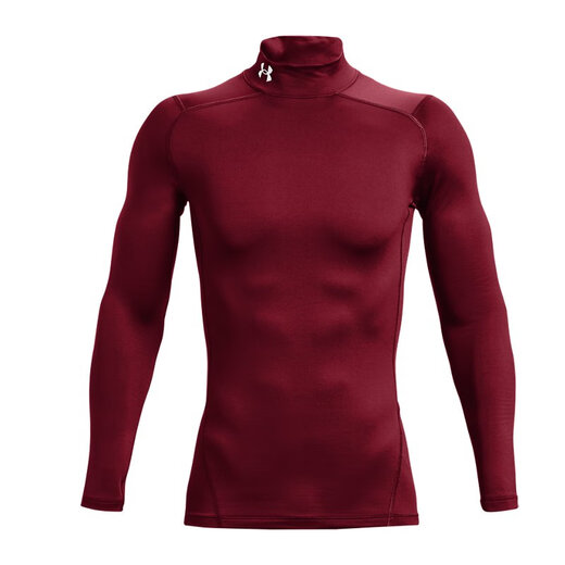 Under Armor (UNDERARMOUR) star's same style Coldgear winter training tights UA men's training sports long-sleeved tights 1366072 Flame Red 625 M