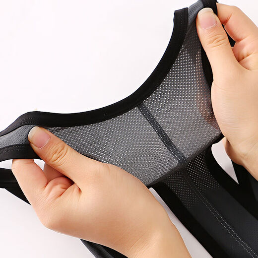 Men's transparent thong ice silk mesh one-piece hip-lifting high-elastic underwear solid color slim sexy double thong black M