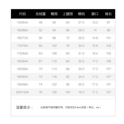 Bosideng (BOSIDENG) women's high-waisted down pants for autumn and winter warm threaded inner wear down lining fashionable cotton pants Zhangqinglan 5278 M 165_72A