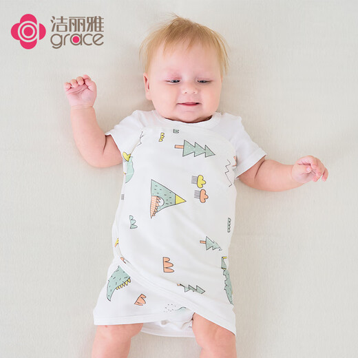 Jie Liya (Grace) baby sleeping bag autumn and winter anti-jump sleeping bag four-season cotton newborn swaddling towel baby sleeping artifact 2 pack