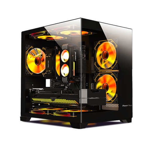 ASUS RTX 5060 Ti/5060 host I5 14600KF assembled computer host e-sports game console full set of desktop DIY complete machine delta family barrel sea view room i5 12600KF + ASUS RTX 5060 configuration three
