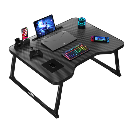 Jingjiayi bed foldable small table laptop table college dormitory e-sports style carbon fiber texture study table