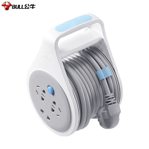 Bull (BULL) overheat protection engineering terminal block/engineering cable reel/overheat protection cable reel socket/socket strip for engineering use 3 positions 10 meters GN-802