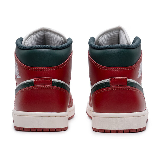 Nike (NIKE) men's shoes 2026 new spring AJ1 basketball shoes fashion sneakers wear-resistant lightweight off-court casual shoes sports shoes black and red-105 40 shoe inner length 25cm