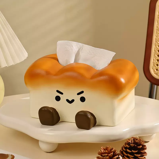 Yusenyi creative toast bread tissue box home living room mobile phone holder napkin box coffee table dining table paper tissue box money tree tissue box