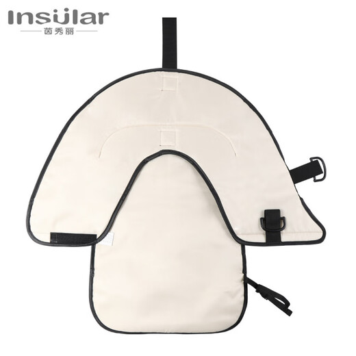 Insular new diaper pad, baby diaper pad, waterproof, washable, large baby diaper changing pad, portable diaper pad, urine bag, mica black, one size fits all