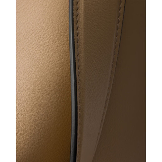 PRADA Women's Sand Calf Leather Zippered Large Shoulder Bag 1BC228_2CYS_F02YP_V_LVM 23x39x12cm