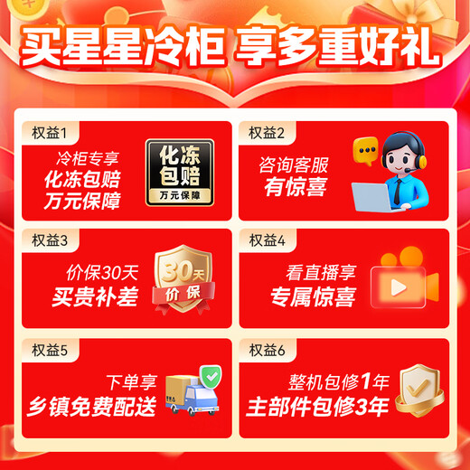 Xingx (XINGX) 260L single temperature household small freezer large capacity air-cooled frost-free fresh-keeping energy-saving first-class energy efficiency refrigerator refrigeration and freezing dual-use freezer BD/BC-260WE national subsidy