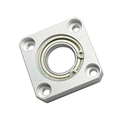 SBASA-Lagersitzbaugruppe mit Schnallenring, Einzellager, Stützsitz aus Aluminiumlegierung, quadratischer Flansch, Buchsentyp, fester Sitz, quadratisch/Innendurchmesser 15-6202ZZ-17