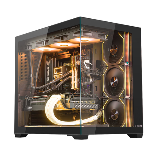AMD/Lang R7 9800X3D assembled computer RTX5070Ti/5080 graphics card DIY sea view room game console entertainment live broadcast desktop computer play the Everlasting Tribulation Delta configuration three R7-9800X3D+RTX5070 single host