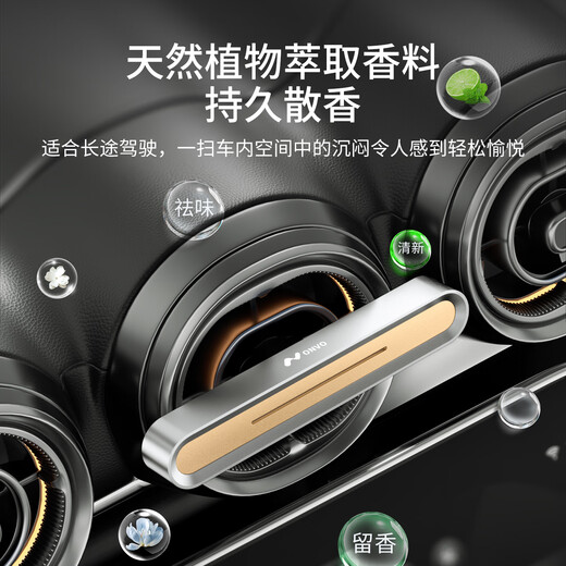 Mengdao is suitable for Ledo L60 car aromatherapy car fragrance long-lasting fragrance alloy air outlet balm interior accessories Ledo-aviation alloy air outlet aromatherapy set (plus 3 cologne sticks)