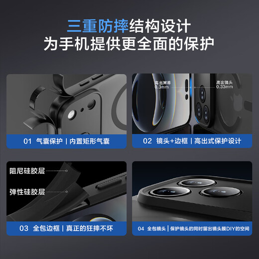 Made in Tokyo, skin-feeling magnetic suction iPhone17 Pro magnetic suction phone case Apple 17 Pro protective cover transparent magnetic suction anti-fall MagSafe charging new orange