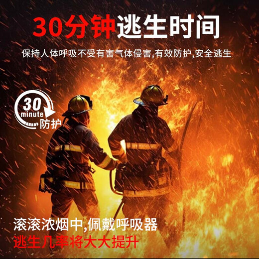 Xinghuaan TZL30 gas mask fire mask fire and smoke mask fire escape filter self-rescue respirator