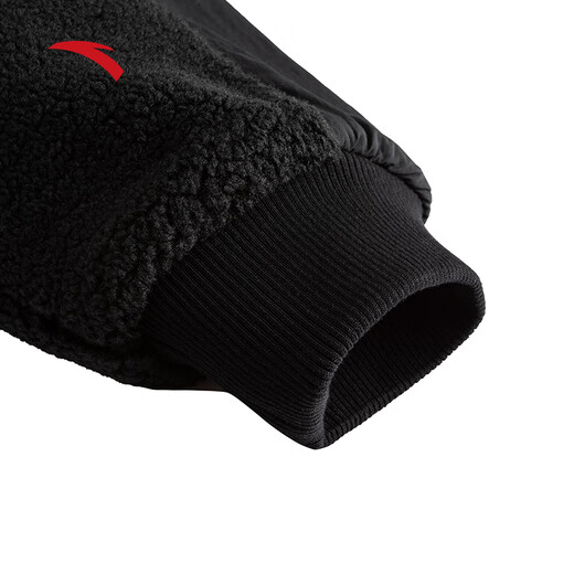 ANTA (ANTA) Irving Polar Fleece Jacket Winter New Windproof Plus Velvet Warm Autumn and Winter Outdoor Hooded Top 172541707 Basic Black -1 M (It is recommended for girls to choose one size smaller)