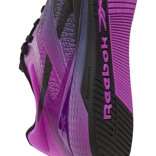 Reebok women's training shoes, cushioning support, flexible fit, non-slip grip, breathable and wear-resistant mesh material, EVA midsole BLACK/TWILIGHT PURPLE/PUR 38