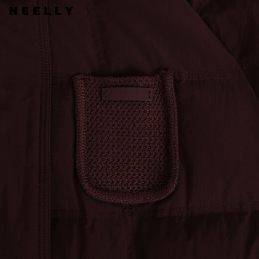NEELLY Nali Shopping Mall's new winter style hooded mid-length casual commuter down jacket for women 90% white duck down Ankola red S