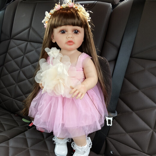 Shantou Lincun Factory Direct Sales Rebirth Doll Full Vinyl Baby Doll Girl Toy Doll Dressup Model Sandals 1m