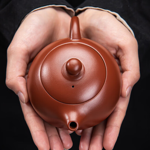 Yixing Zisha teapot pure handmade famous master Dahongpao Xishi teapot Kung Fu tea set household teapot Xiao Xishi teapot-180ml-high-quality single pot 180ml