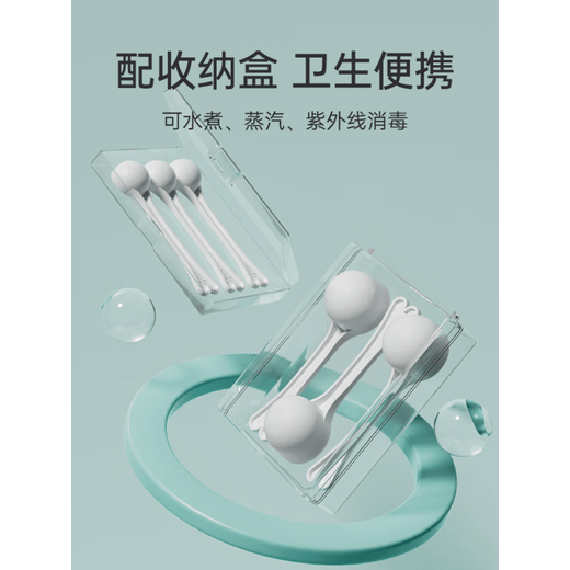 Hadi Rabbit infant milk powder special milk powder spoon measuring spoon 10ml 1.5g 30mla2 to Chuqifu Aitamei 5-piece set + storage box