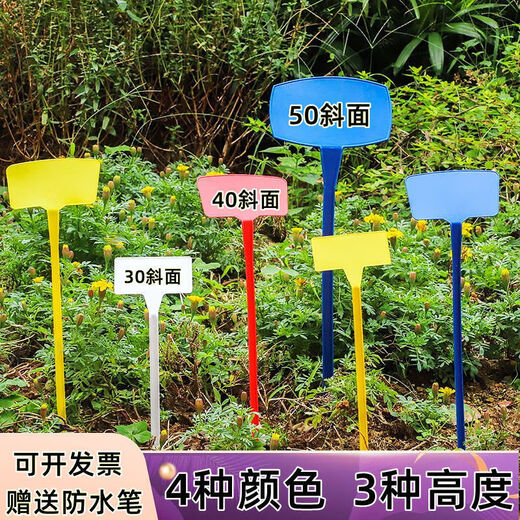 Bevel large ground sign gardening label gardening sign plant sign sign sign sign 30 cm bevel red 30 pencils available