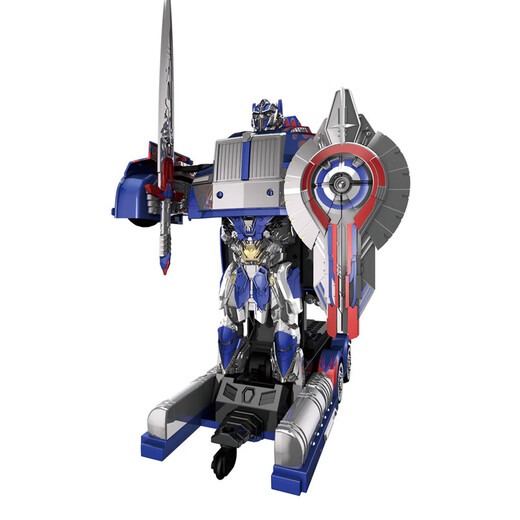 Leqin Children's Toys Genuinely Authorized Boy Remote Control Car Robot Holiday Gift Anime Car Model Optimus Prime Bumblebee Skateboard Spray Car