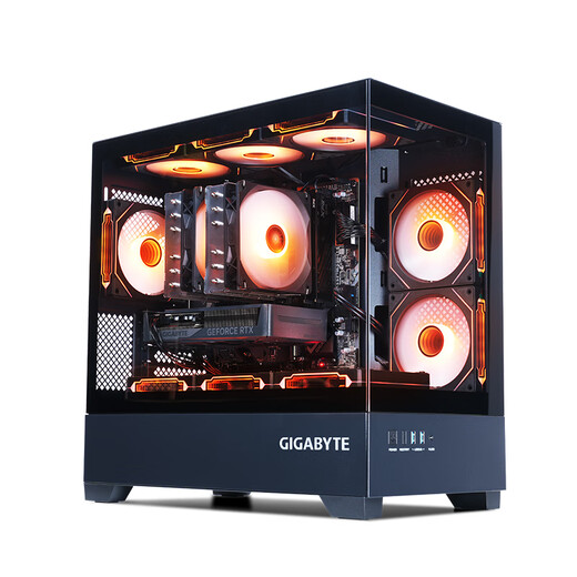 GIGABYTE U7 265KF/14600KF/5070/5060Ti/5080 graphics card e-sports gaming desktop computer host design rendering home office DIY assembly machine complete machine with nine 265KF+RTX5080