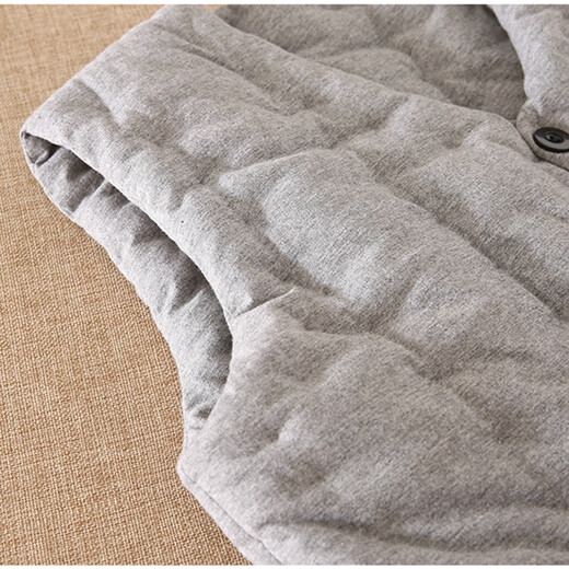 Mukis pure cotton vest for men, grandpa and dad, elders thickened warm vest, middle-aged and elderly cotton vest vest for inner wear in winter, navy blue XXL (recommended 163-175cm/125-140Jin Jin is equal to 0.5kg)