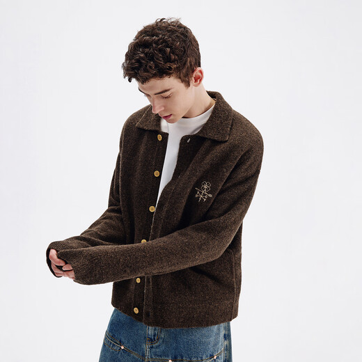 Navigare Italian small sailing ship 25 years new men's knitted cardigan loose casual thick sweater jacket 3344095502