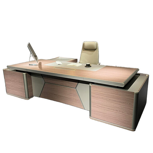Light luxury boss desk, simple, modern, high-end and atmospheric, general manager, chairman, president desk and chair combination, executive desk, size customization (contact customer service)