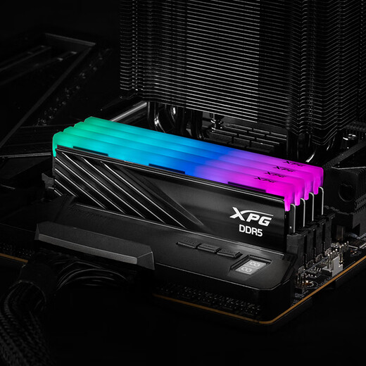 ADATA 24G/48G (24G*2) set DDR5 6000 frequency AI computer accessories desktop memory bar Longyao D500G RGB light bar C28 timing Hynix new Mdie D300G/black light bar 6000 24G*2 C28