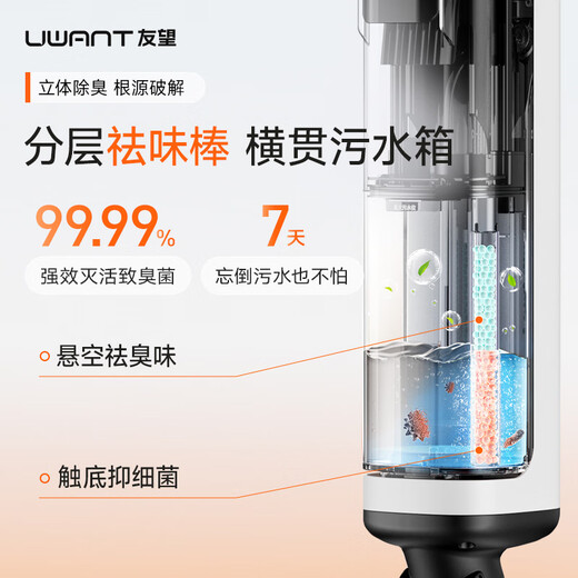 Uwant Youwang floor washer Yunduo 2.0Ultra 23kPa hurricane suction, 0 odor, 0 tangled hair, ultra-thin flat home floor washer, washing and mopping, automatic cleaning