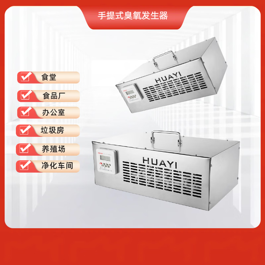 Huayixing Portable Ozone Generator Food Factory Office Breeding Farm Canteen Garbage Room Ozone Sterilization and Disinfection Machine HY-5g/h Overall Dimensions 310*280*170mm