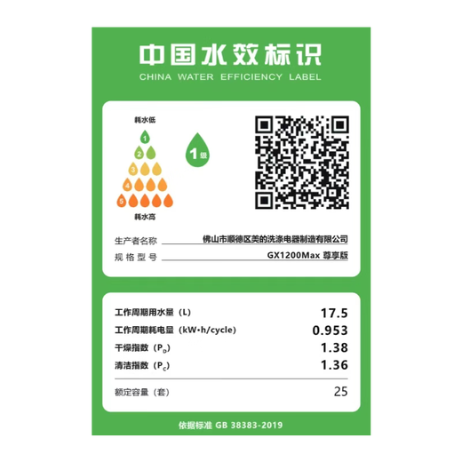 Midea Xiaoximei dishwasher 25 sets large-capacity built-in intelligent universal five-arm hurricane washing internal cycle drying seven-star sterilization GX1200Max exclusive version free door-to-door measurement