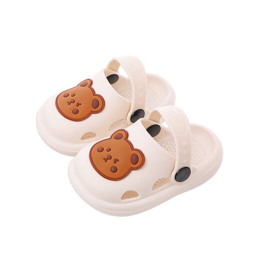 Children's Croc Shoes Boys Sandals Soft Soled Boys Girls Beach Shoes New Medium and Large Children Baotou Anti-collision Slippers Dark Blue Size 20-21 Inner Length 13cm