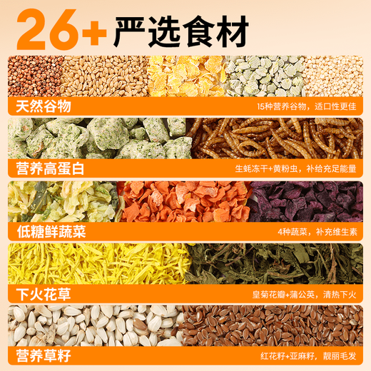 BUCATSTATE fresh oyster freeze-dried food hamster food staple food probiotic nutritional snacks feed golden bear special food probiotic fresh oyster full price freeze-dried food 500g free sealing clip and spoon