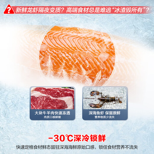 Ronshen 210L dual-temperature household freezer refrigerator first-class energy efficiency dual antibacterial fresh storage full space purification large capacity odor-free energy-saving freezer BCD-210MSA