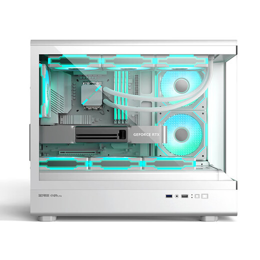 AMD Ryzen 7800X3D 9800X3D/5060/5070/5080 game console computer desktop assembly computer host DIY complete machine assembly white sea view room chassis configuration nine 9800X3D+RTX5080 16G OC